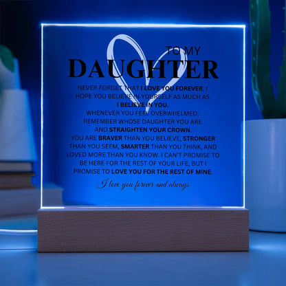 Daughter Plaque with Heart