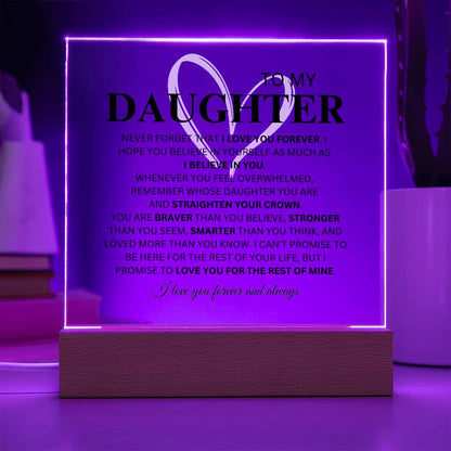 Daughter Plaque with Heart