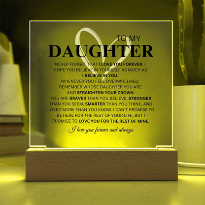 Daughter Plaque with Heart