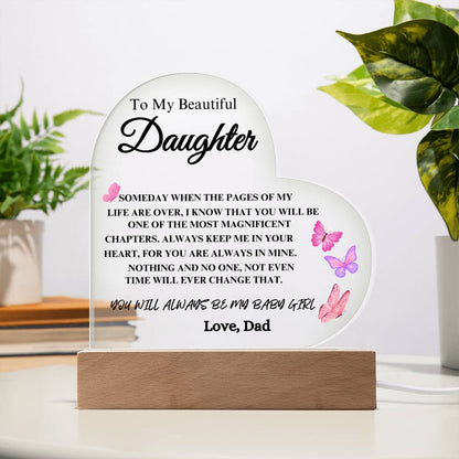 Beautiful Daughter Plaque- Gift for Daughter