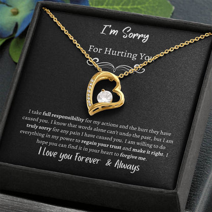 Beautiful Heart Pendant- I'm Sorry