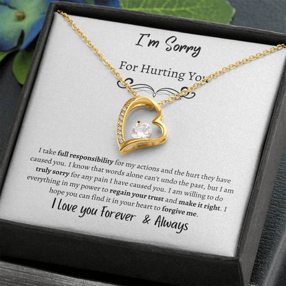 Beautiful Heart Pendant to say I'm Sorry