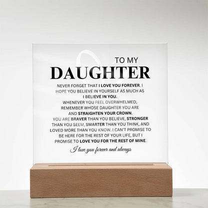 Daughter Plaque with Heart