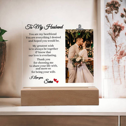 Husband Plaque- Gift fot Husband