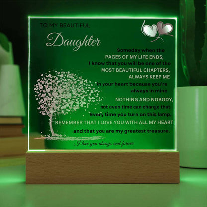 Heart Tree Plaque for Daughter