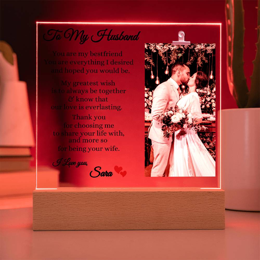 Husband Plaque- Gift fot Husband