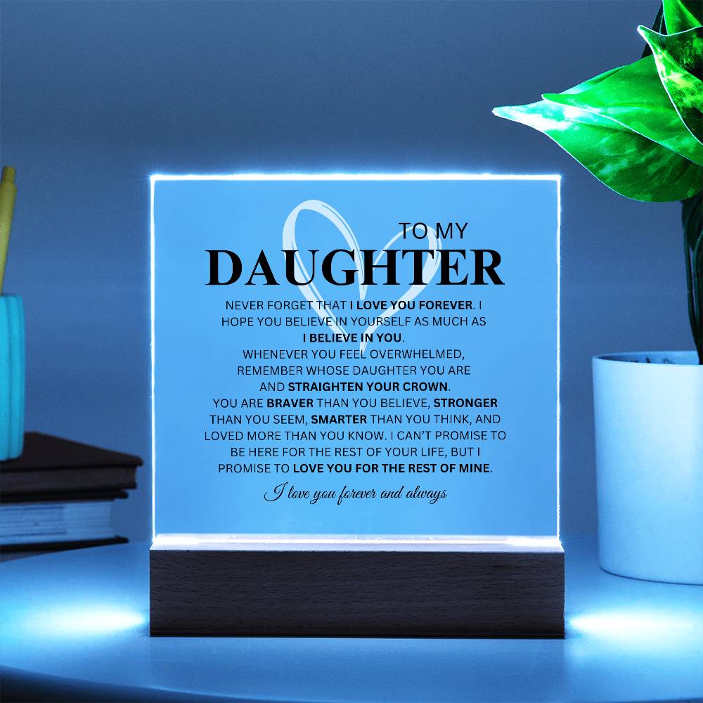 Daughter Plaque with Heart