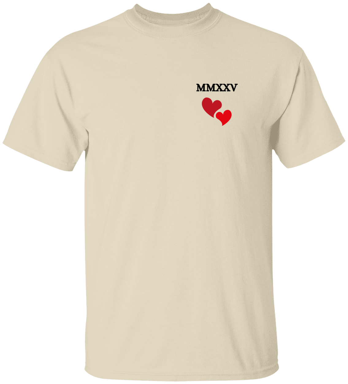 MMXXV Love Hearts Cotton Tee