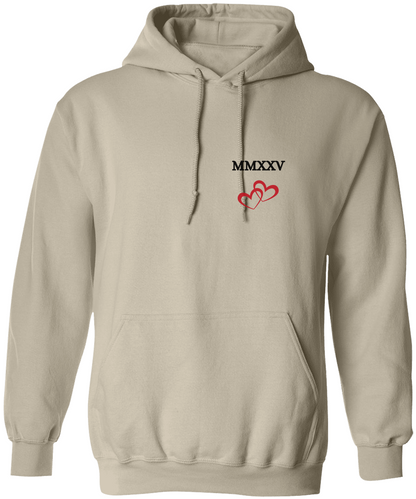 MMXXV Double Open Hearted Hooded Sweatshirt