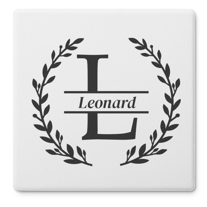Personalized Square Stone Coasters (Set of 4)