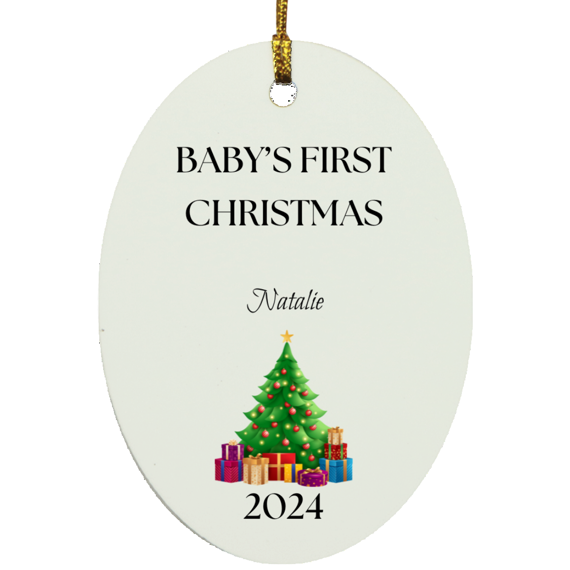 Baby's First Christmas Personalized Ornament