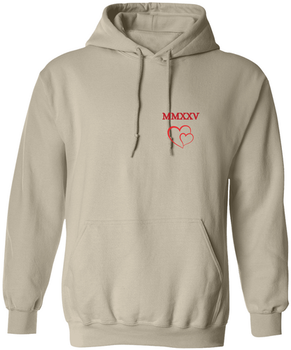 MMXXV Heart Over Heart Hooded Sweatshirt