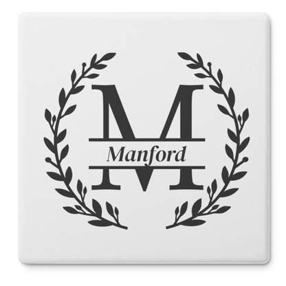 Personalized Square Stone Coasters (Set of 4)