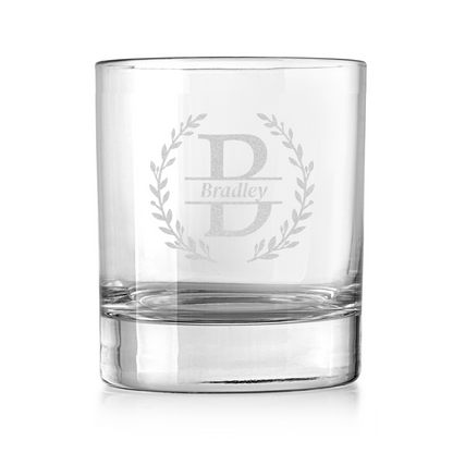 Personalized Executive Whiskey Glass – Laser Engraved Elegance